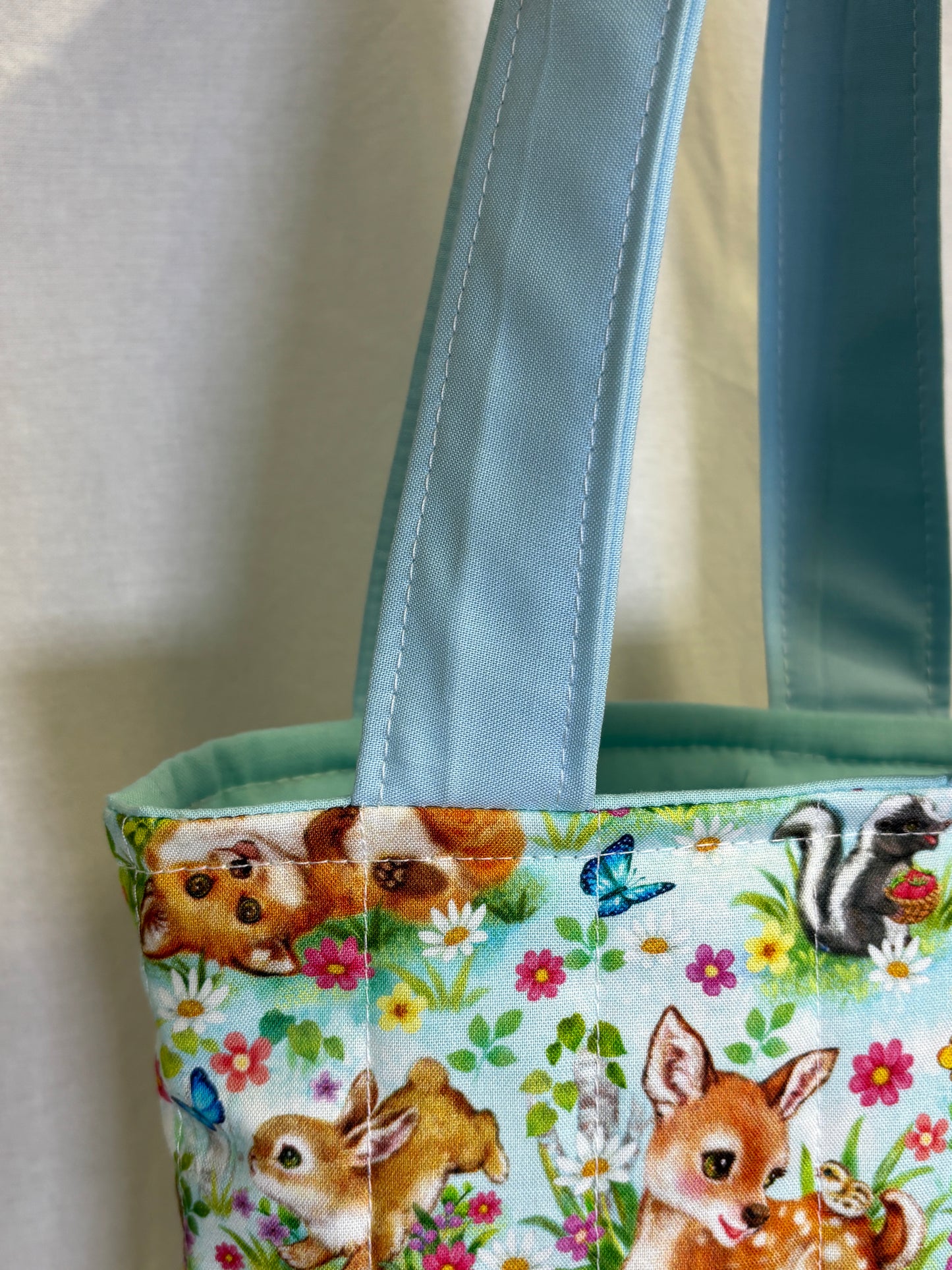 Spring Animals Mini Tote Bag