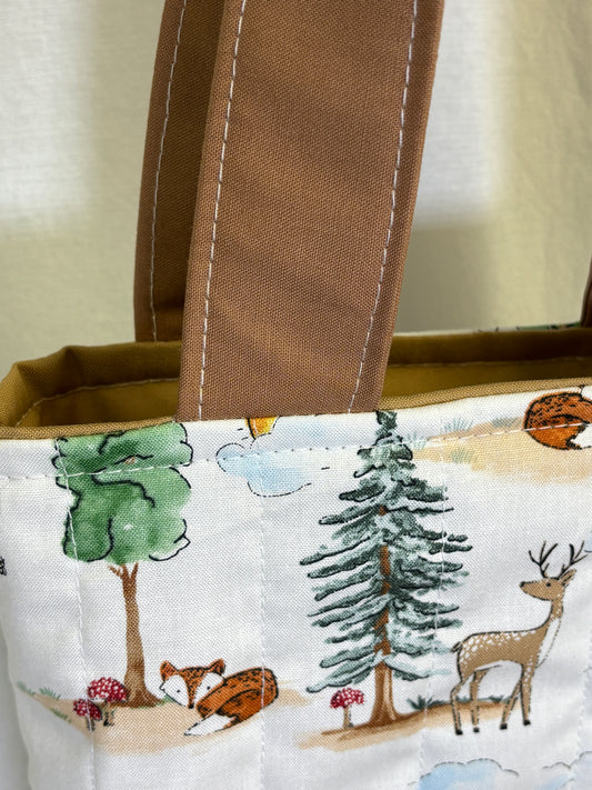 Forest Animals Mini Tote Bag