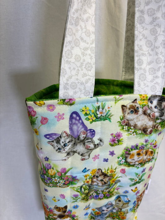 Spring Cats Mini Tote Bag