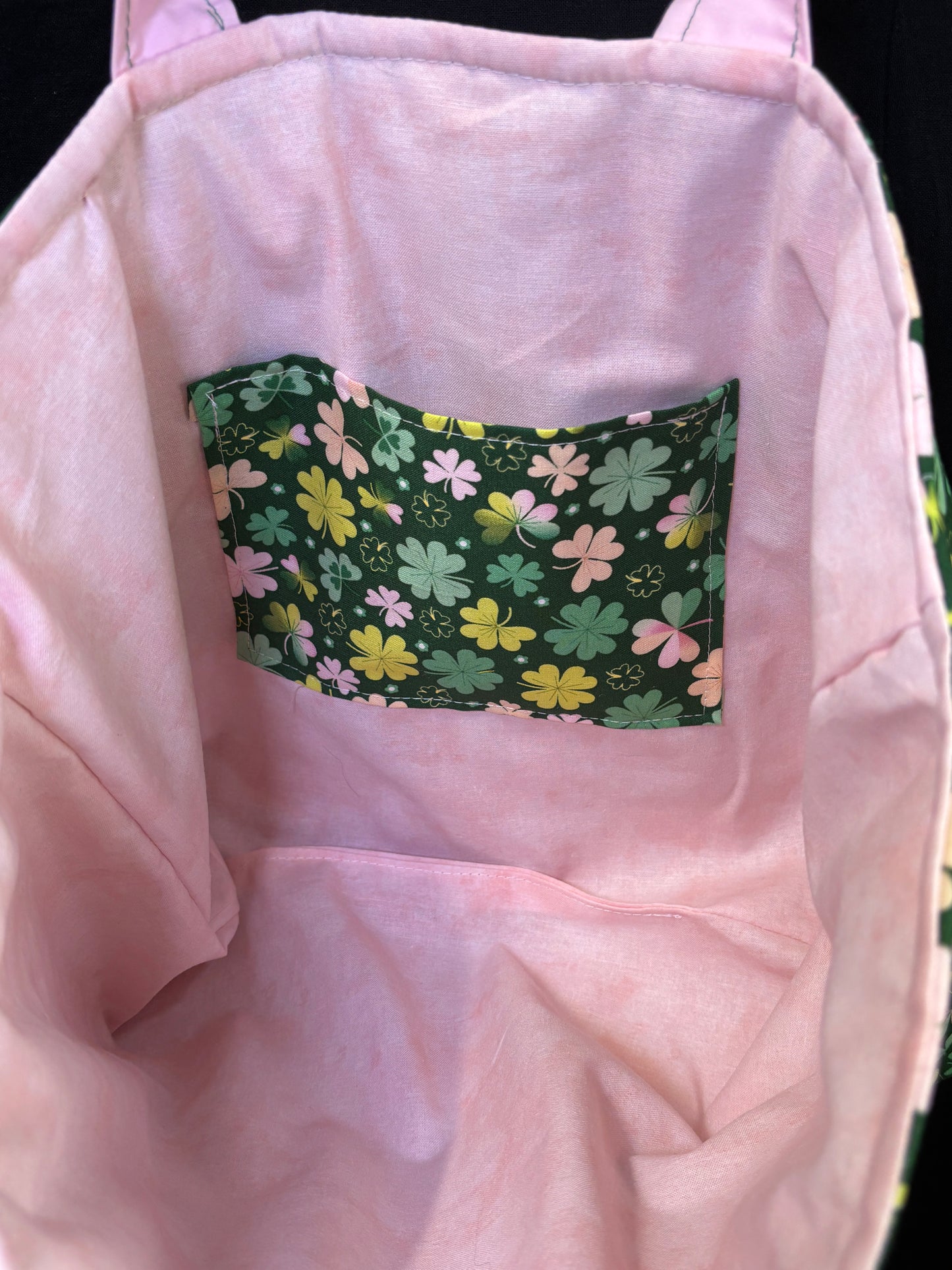 Pink Shamrock Tote Bag