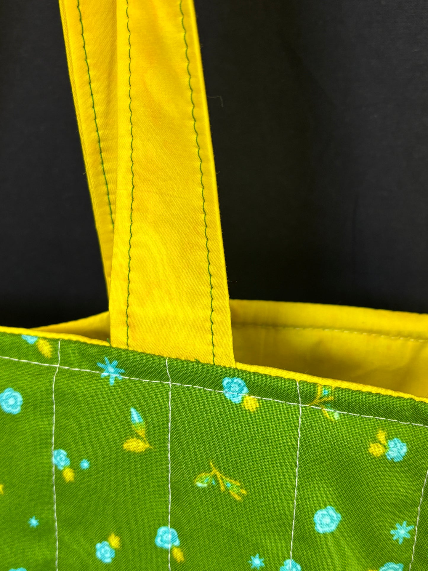Gold and Green Tote Bag