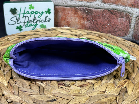 Purple Shamrock Pencil Case