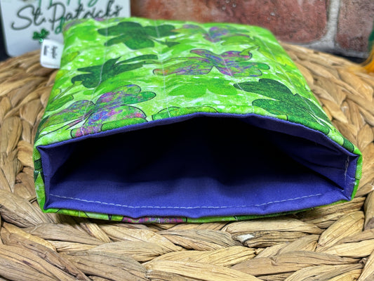 Purple Shamrock Book Sleeve