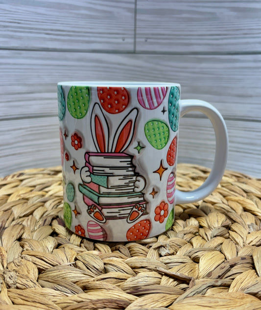 Bunny Reader Book Coffee Mug