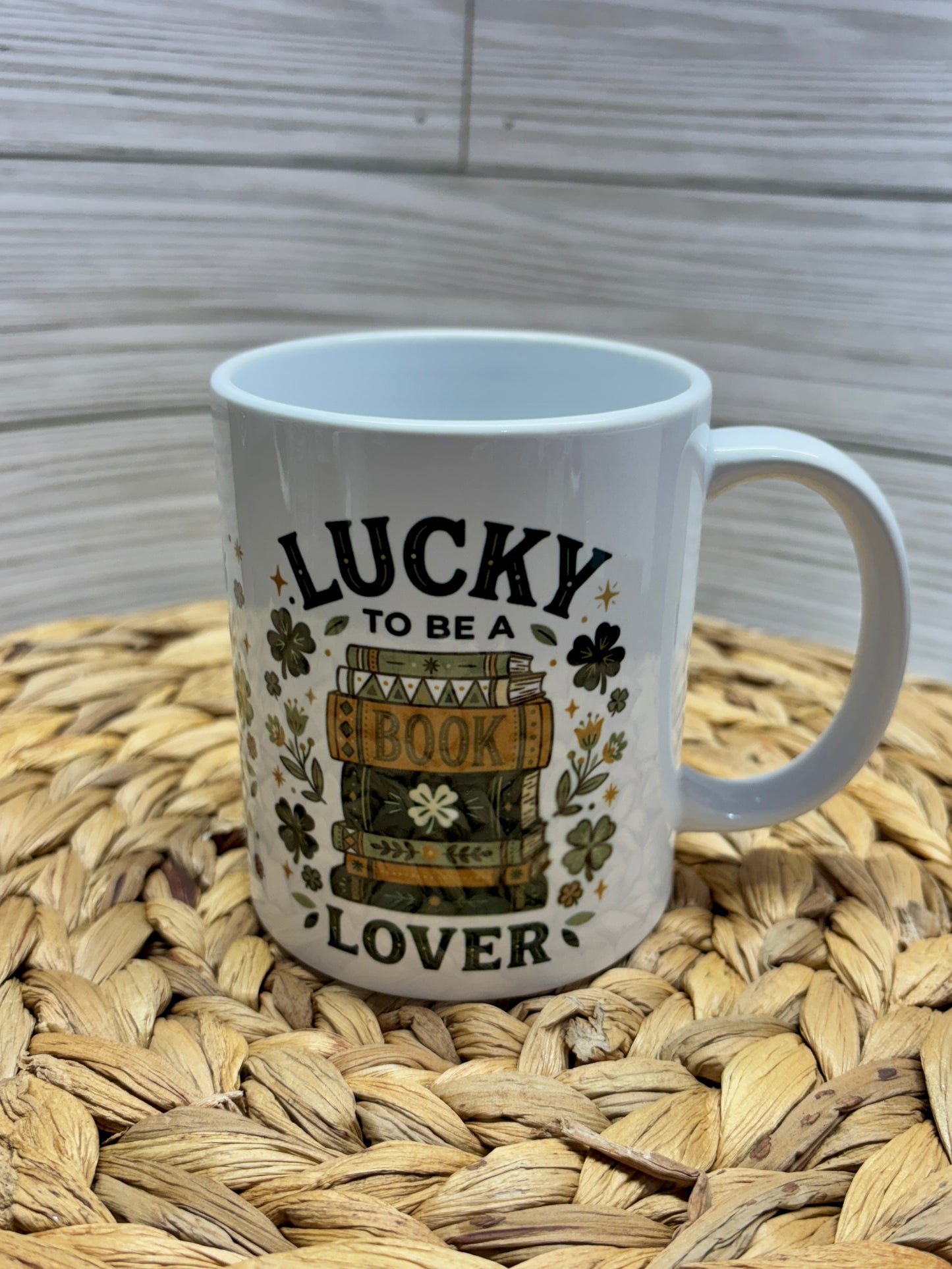 Lucky Book Lover St Patrick Coffee Mug