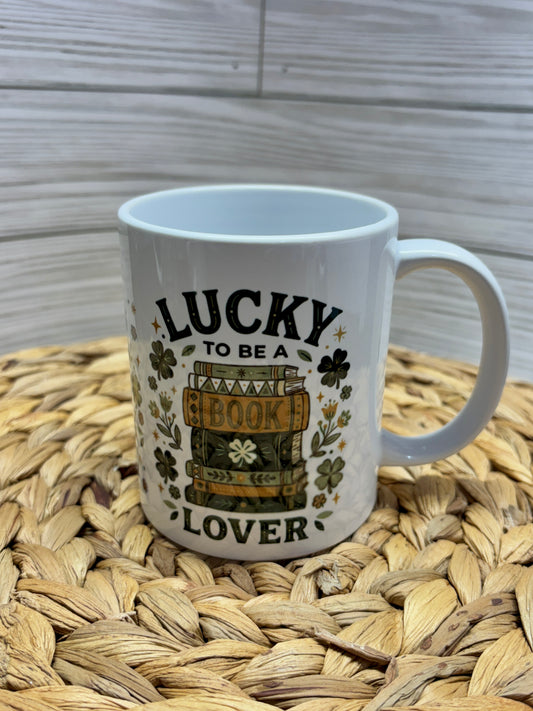 Lucky Book Lover St Patrick Coffee Mug