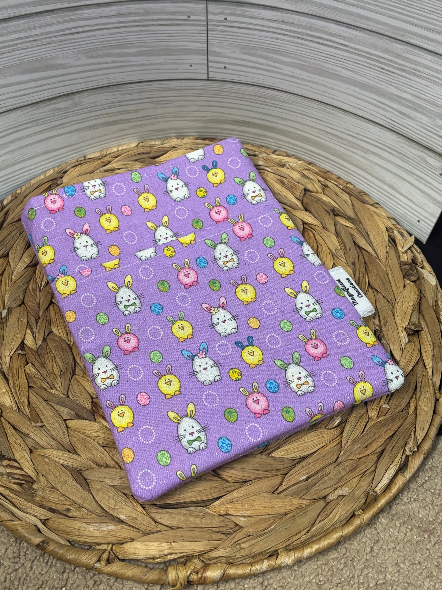 Purple Bunny with Pocket Book Sleeve