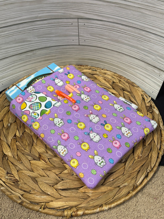 Purple Bunny with Pocket Book Sleeve