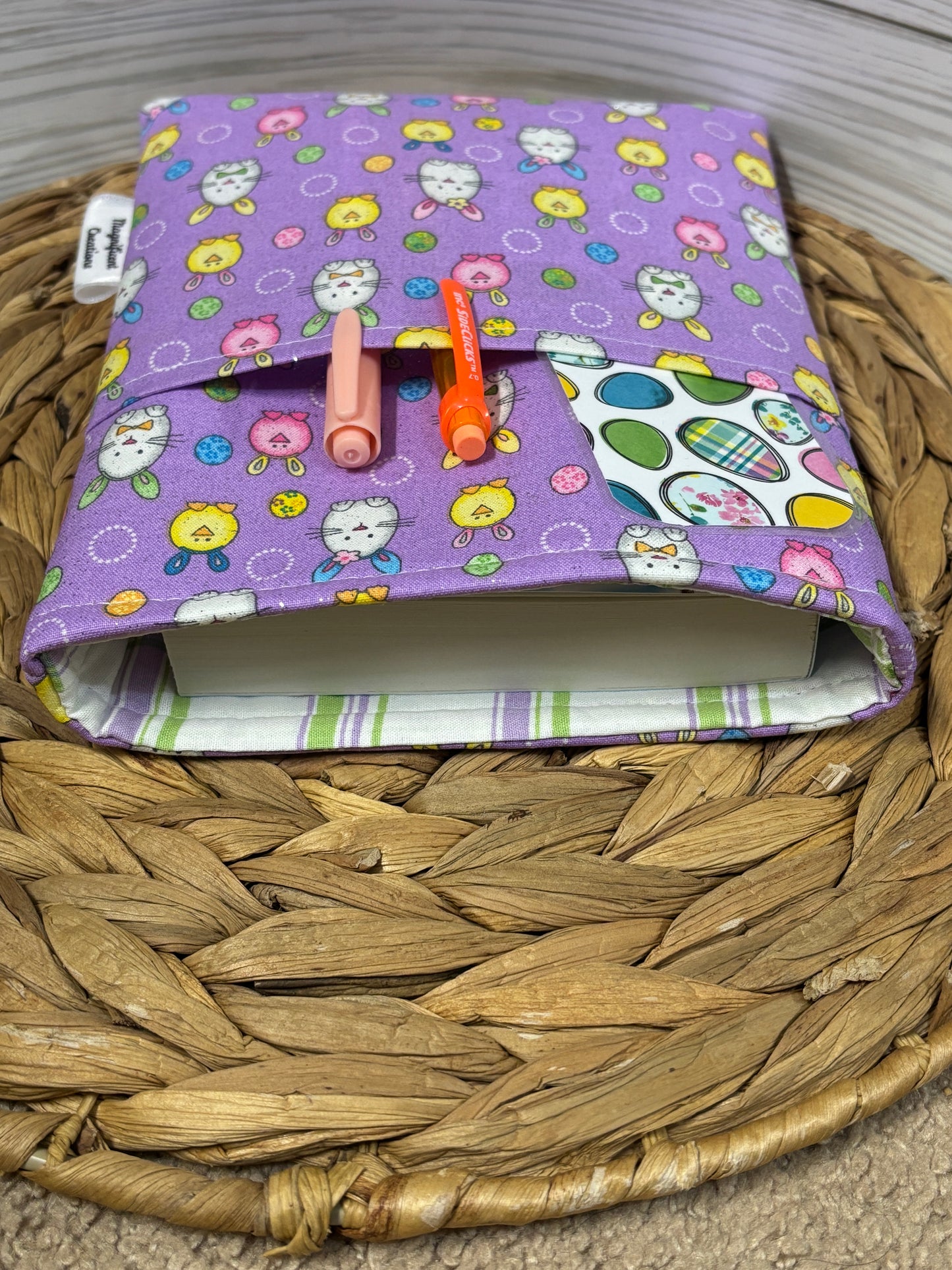 Purple Bunny with Pocket Book Sleeve