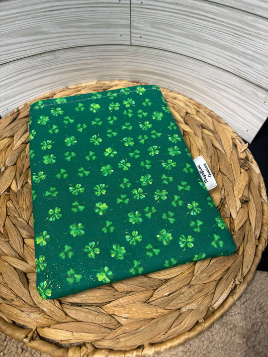 Green Shamrock Book Sleeve