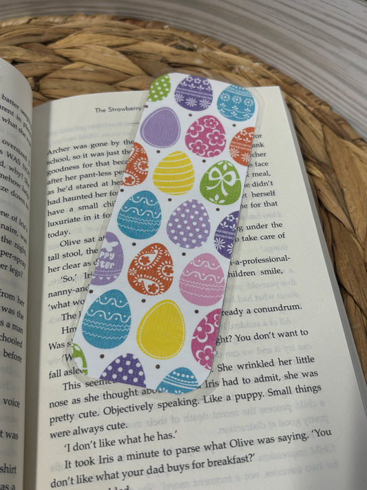 Stripes Eggs Traditional Bookmark