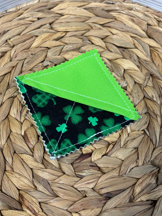 Green Shamrock Corner Bookmark