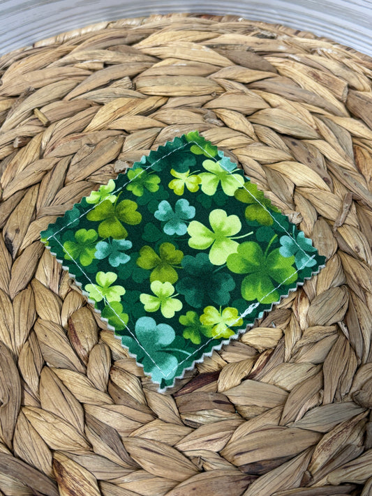 Green Shamrock Corner Bookmark