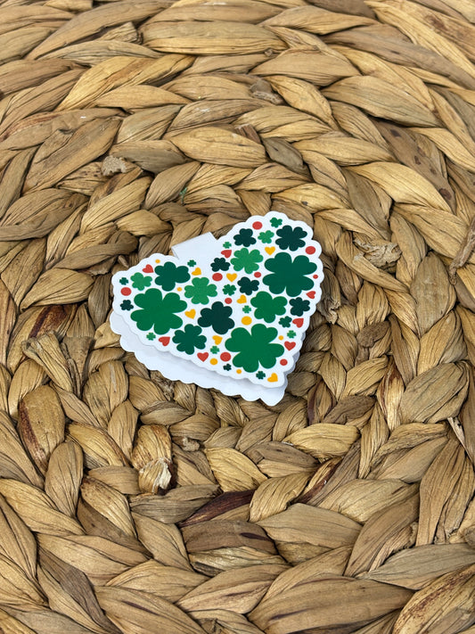 Shamrock Heart Magnetic Bookmark
