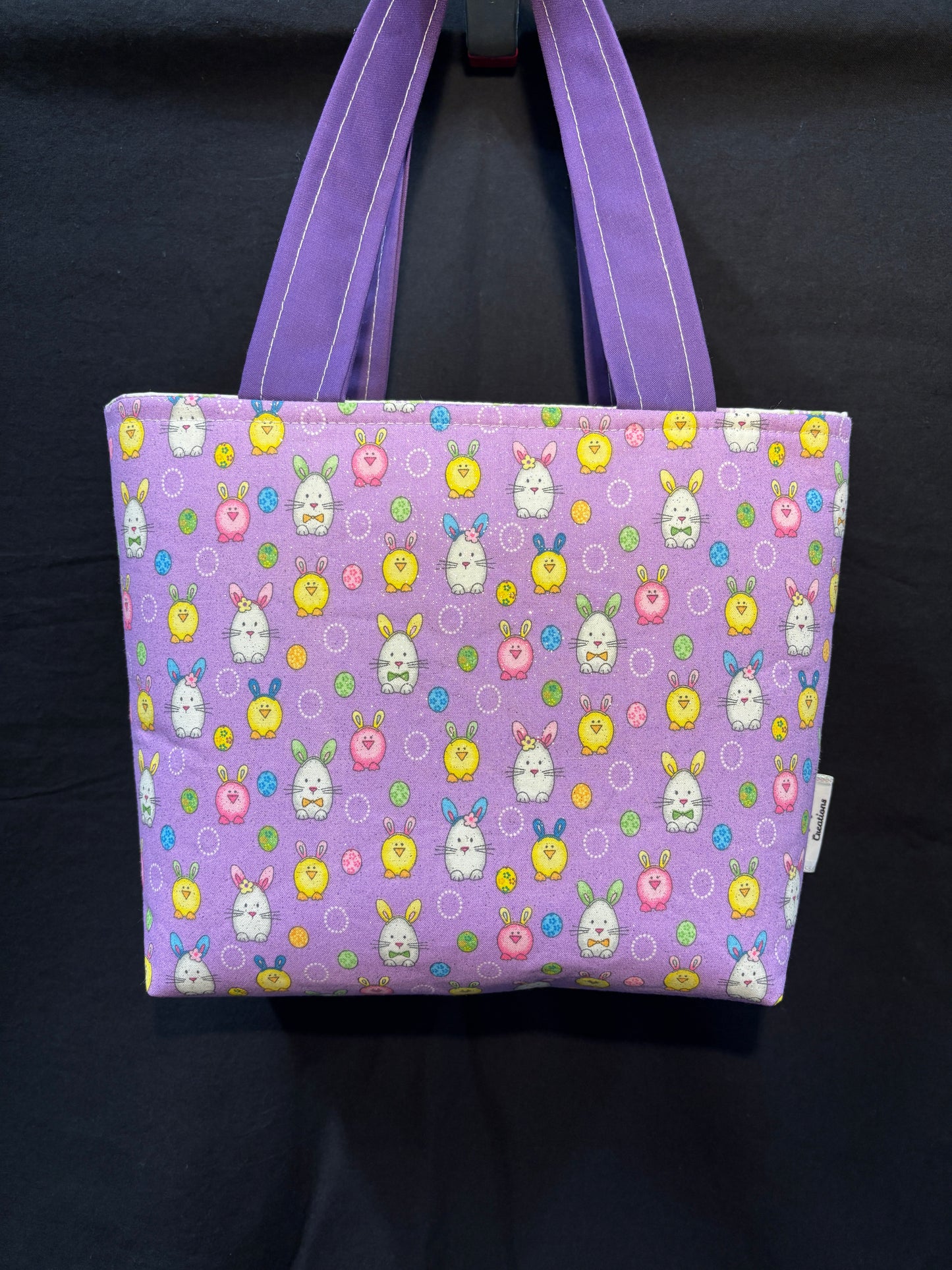 Purple Bunnies Tote Bag