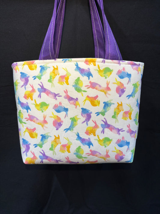 Rainbow Bunnies Tote Bag