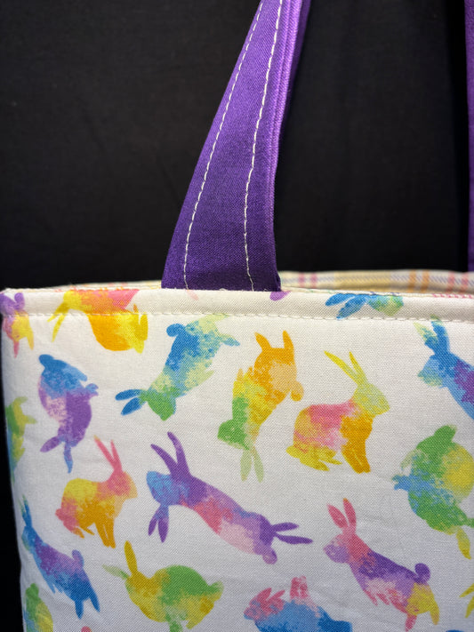 Rainbow Bunnies Tote Bag
