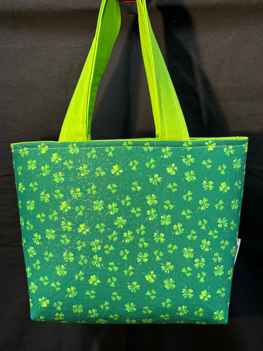 Green Shamrock Tote Bag