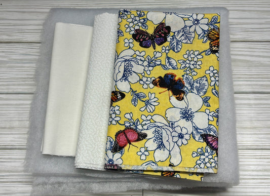 Yellow Butterfly Sew a Tote Bag Kit