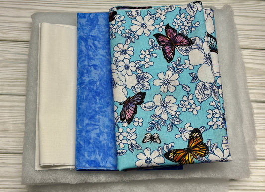 Blue Butterfly Sew a Tote Bag Kit