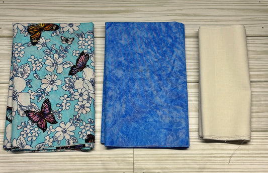 Blue Butterfly Sew a Tote Bag Kit