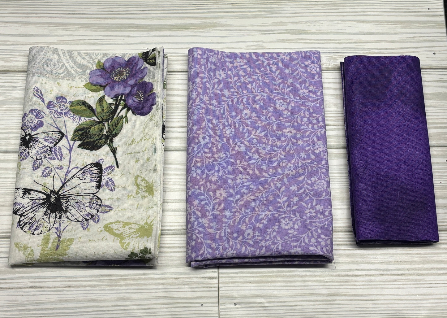 Purple Rose Butterfly Sew a Tote Bag Kit