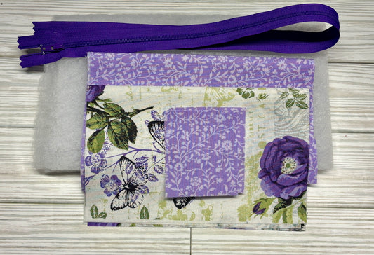 Purple Rose Sew a Makeup Bag Kit