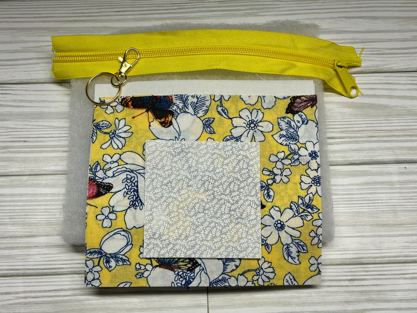 Yellow Butterfly Sew a Mini Wallet Kit