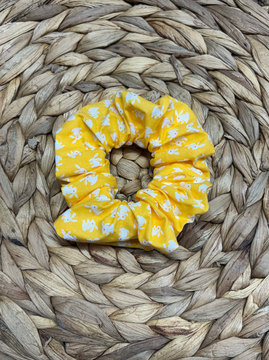 Yellow Bunnies Scrunchie