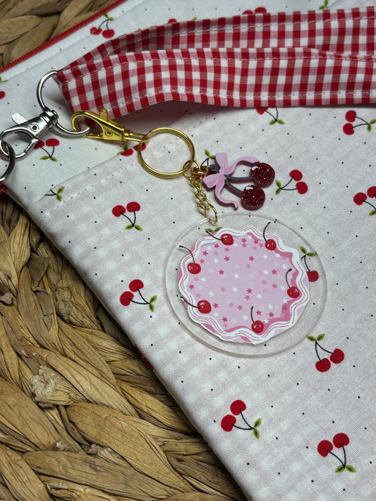 The Cherry Pie Bag & Keychain Charm