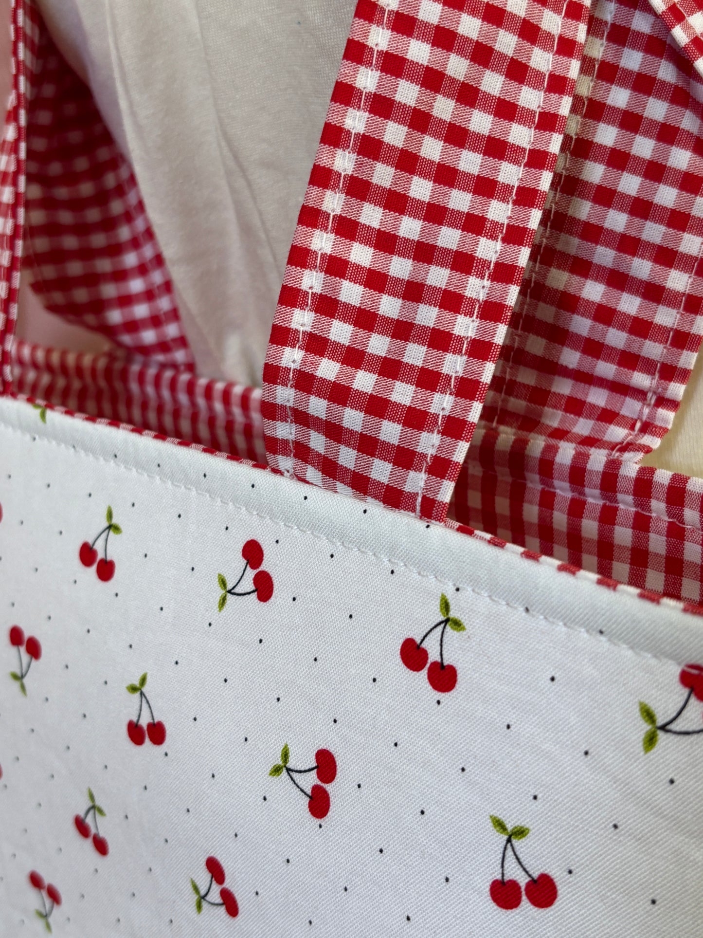 The Mini Red Picnic Cherry Tote Bag
