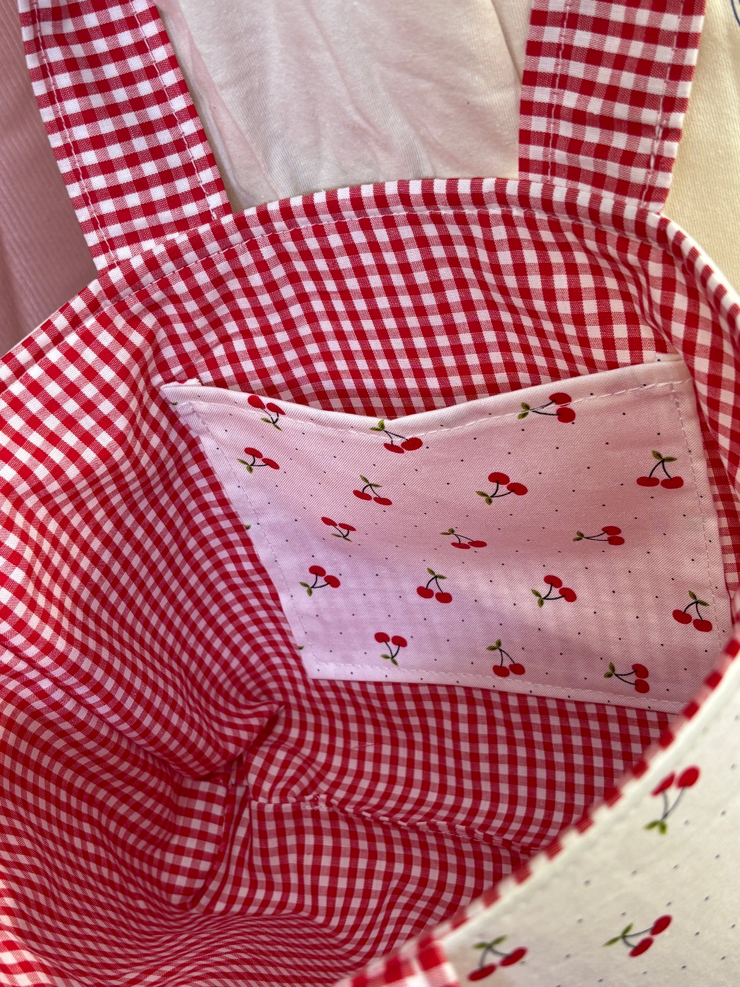 The Mini Red Picnic Cherry Tote Bag