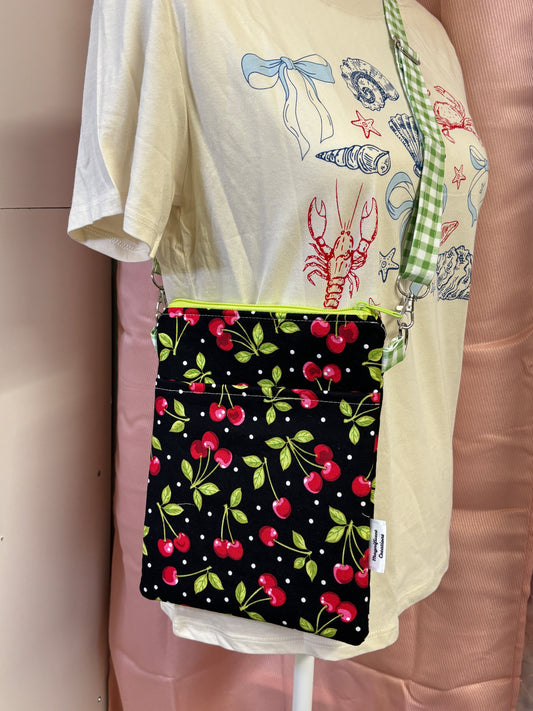 The Green Picnic Cherry Crossbody Bag