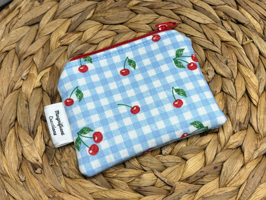 The Blue Cherry Picnic Mini Wallet