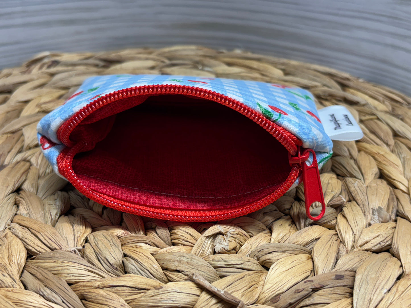 The Blue Cherry Picnic Mini Wallet