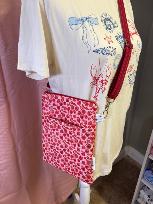 The  Gold Strawberry Crossbody Bag