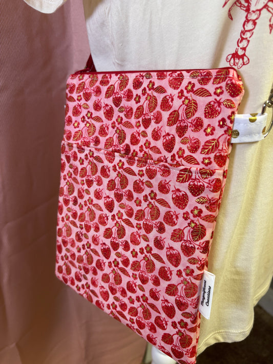 The  Gold Strawberry Crossbody Bag