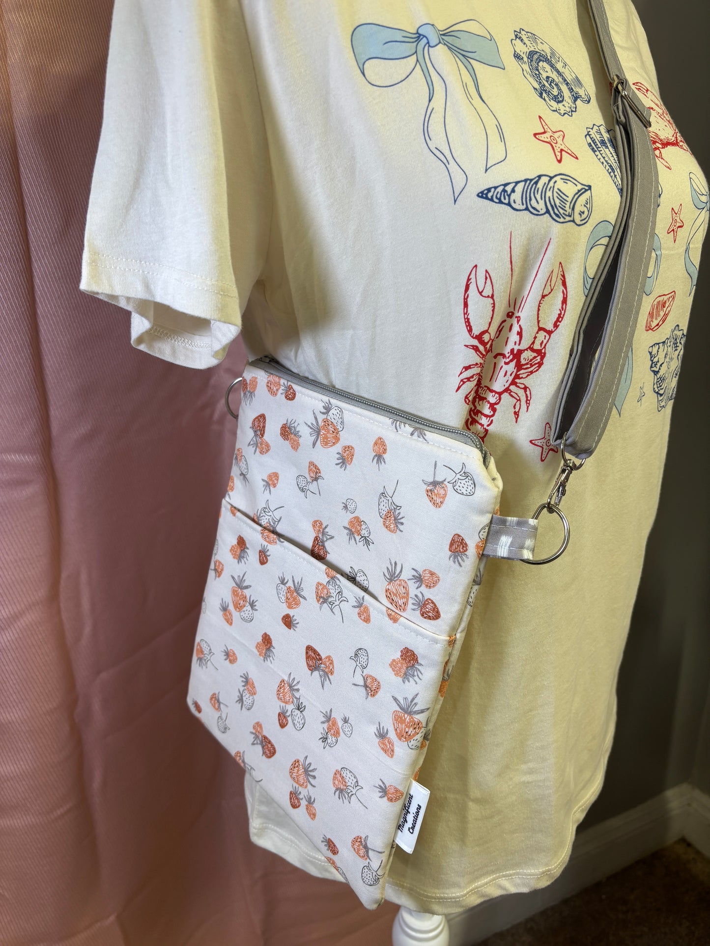 The White Strawberry Crossbody Bag