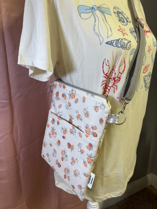 The White Strawberry Crossbody Bag