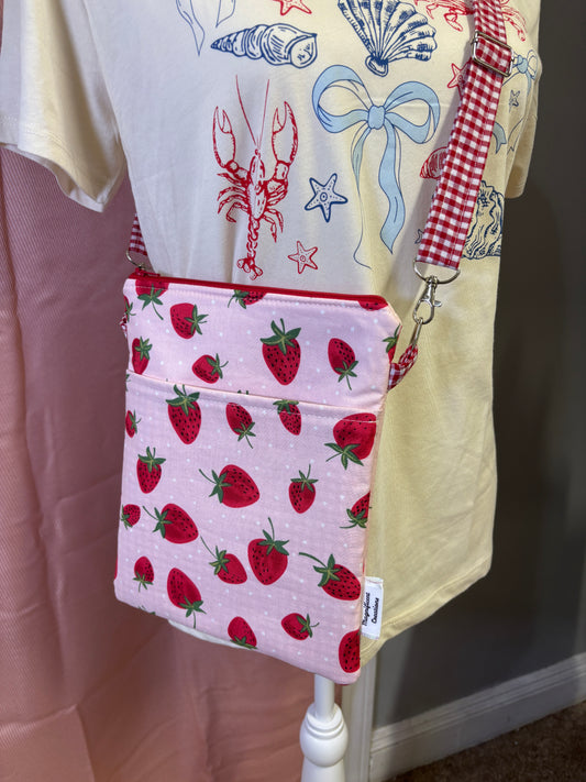 The Picnic Strawberry Crossbody Bag