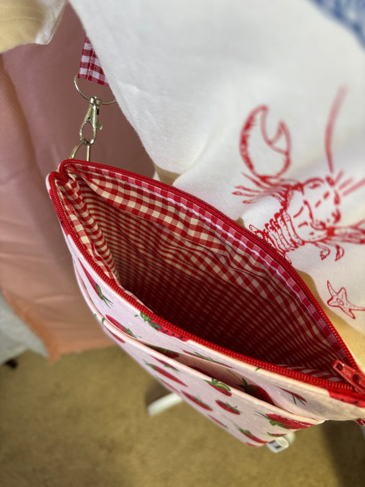 The Picnic Strawberry Crossbody Bag