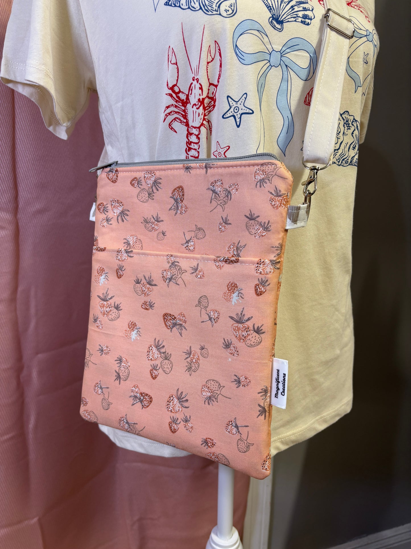The Peach Strawberry Crossbody Bag