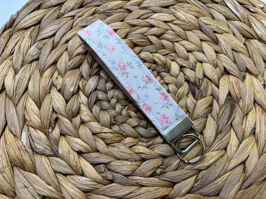 Pink Rose Keychain