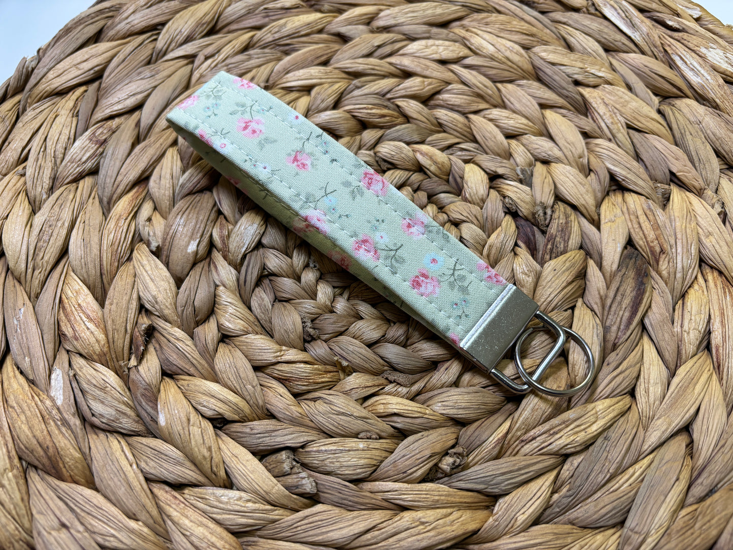 Green Rose Keychain