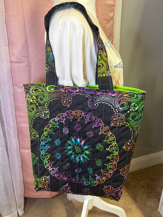 Pastels Paisley Bandana Sew a Tote Bag Kit