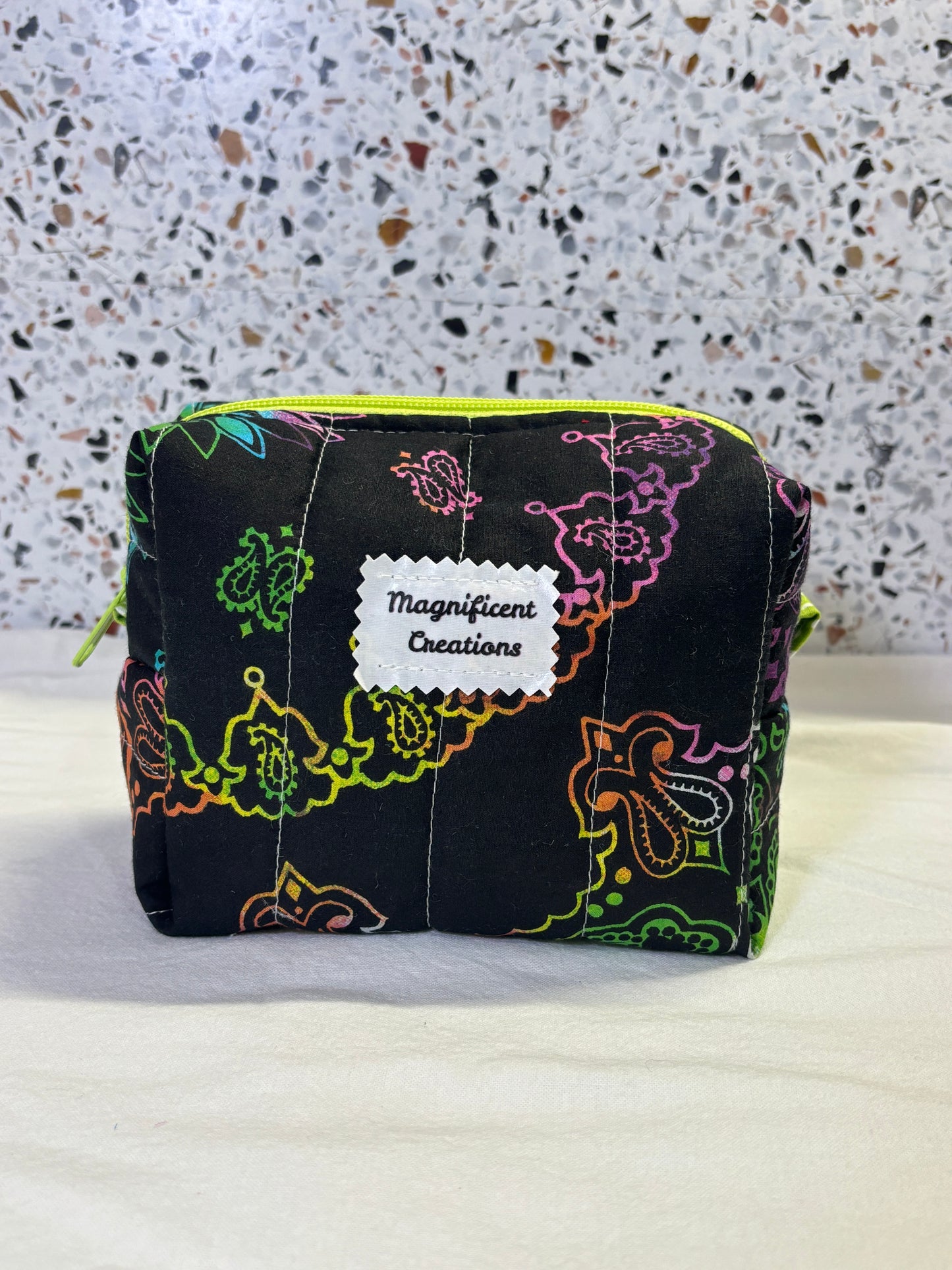 Dark Pastels Bandana Make Up Bag