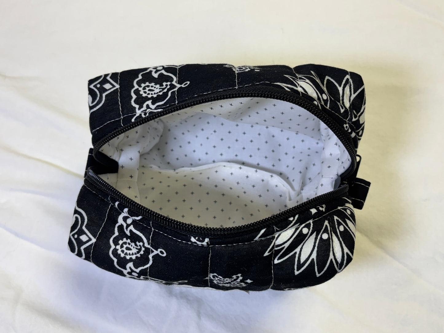 Black Bandana Make Up Bag