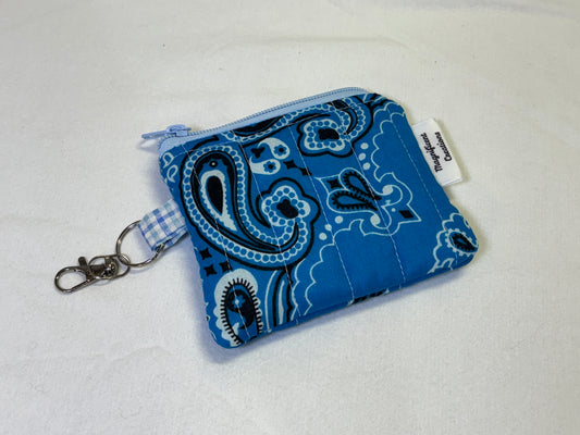 Blue Bandana Mini Wallet