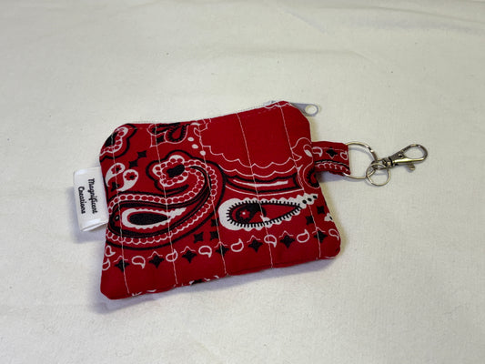 Red Bandana Mini Wallet