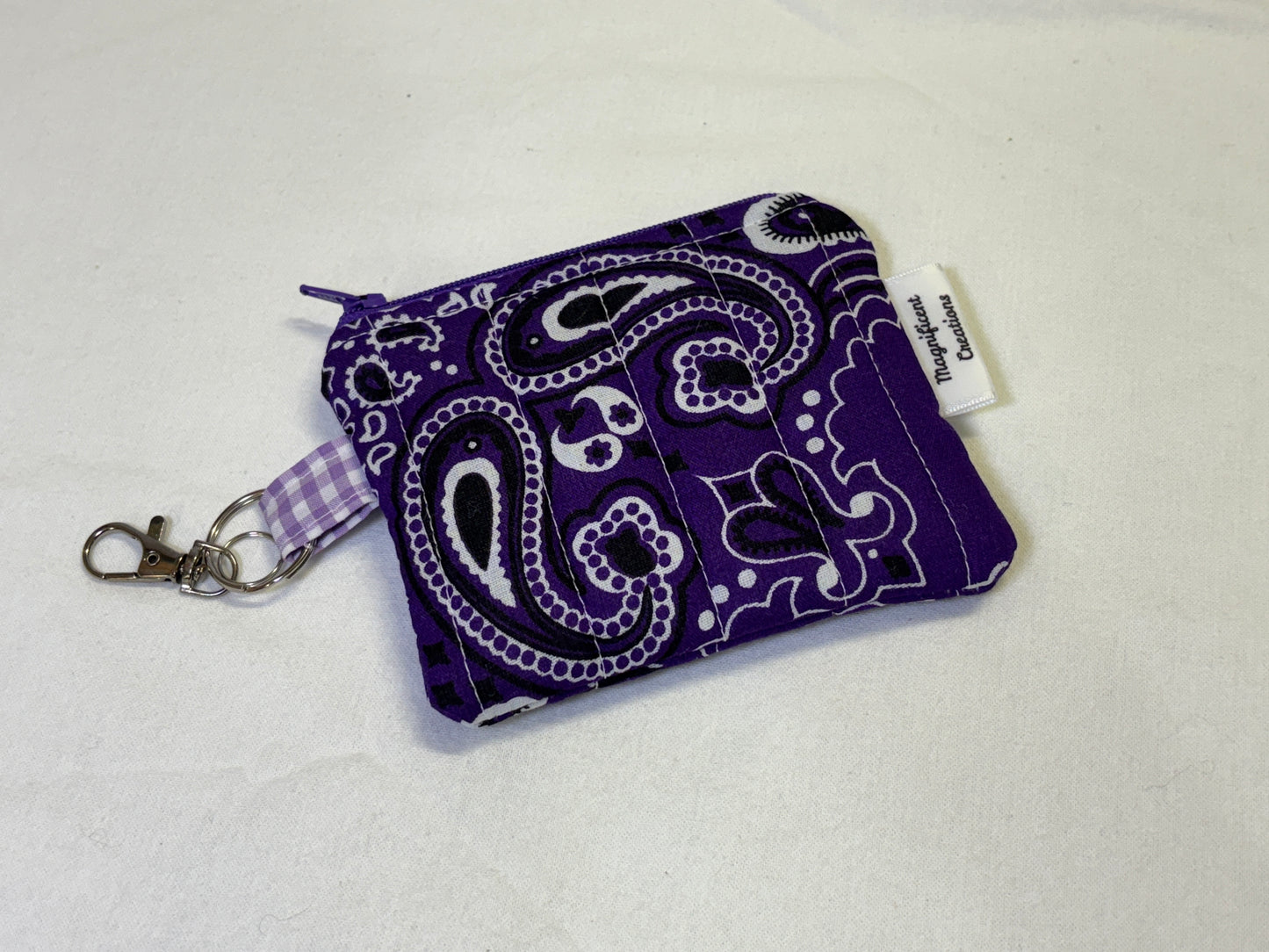 Purple Bandana Mini Wallet